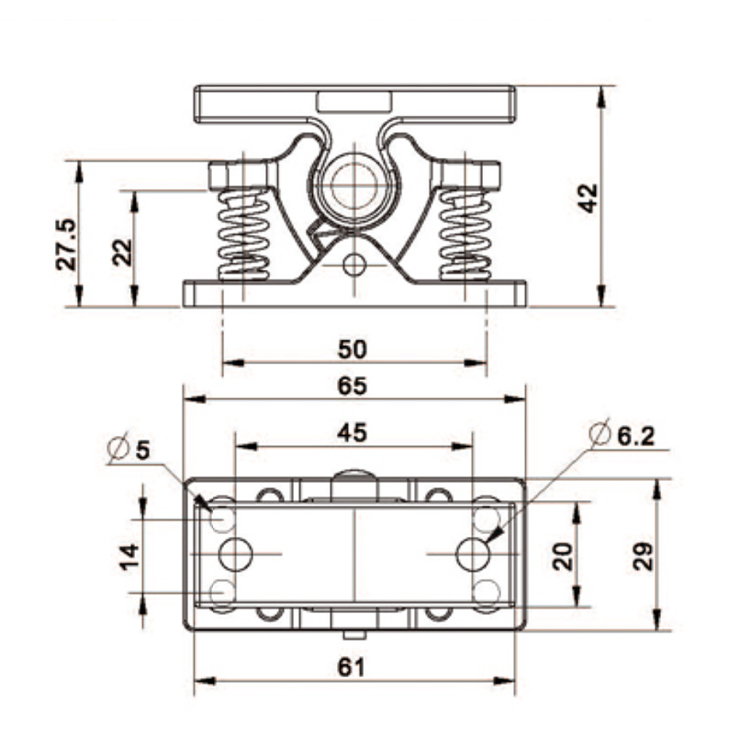 المدمج في المكونات الثقيلة مشبك- C9301-5