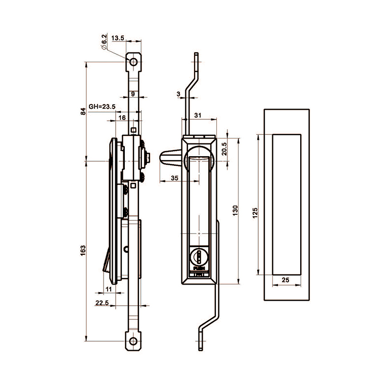 اضغط على The Bounce Rocker Lock-A8201