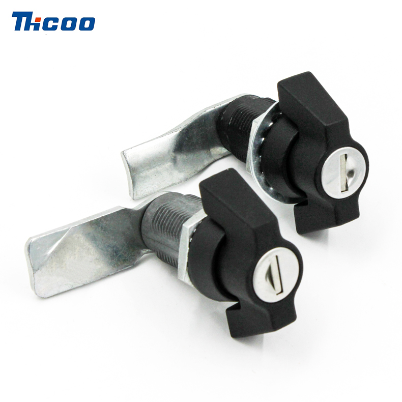 نوع المقبض Cam Lock ، أسود ، مع قفل Core-A6091-1111