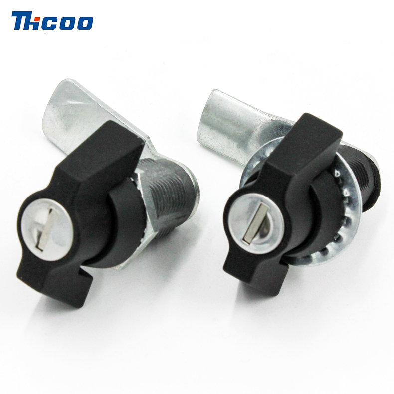 نوع المقبض Cam Lock ، أسود ، مع قفل Core-A6091-1111
